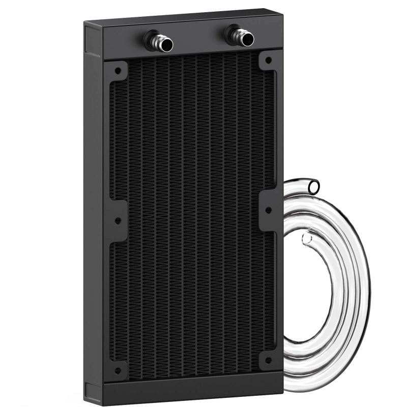 Clyxgs Water Cooling Radiator, 12 Pipe Aluminum Heat Exchanger Radiator with Tube for PC CPU Computer Water Cool System DC12V 240mm - Image 1